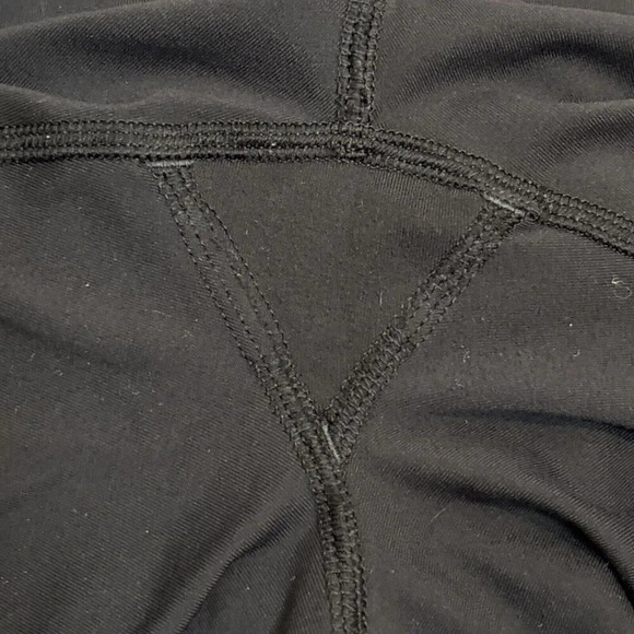 Ivivva by Lululemon Leggings Capris Solid Black Cropped Pants Athleisure - Picture 12 of 12